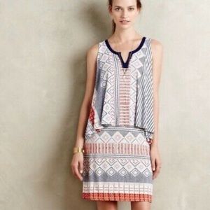 Anthropologie Maeve Davina layered dress, sz small